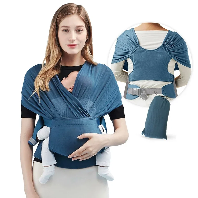 Baby Sling Wrap Stretchy Carrier Infant For Newborn Adjustable Belt Toddler Multifunctional Travel Supplies Portable Breathable