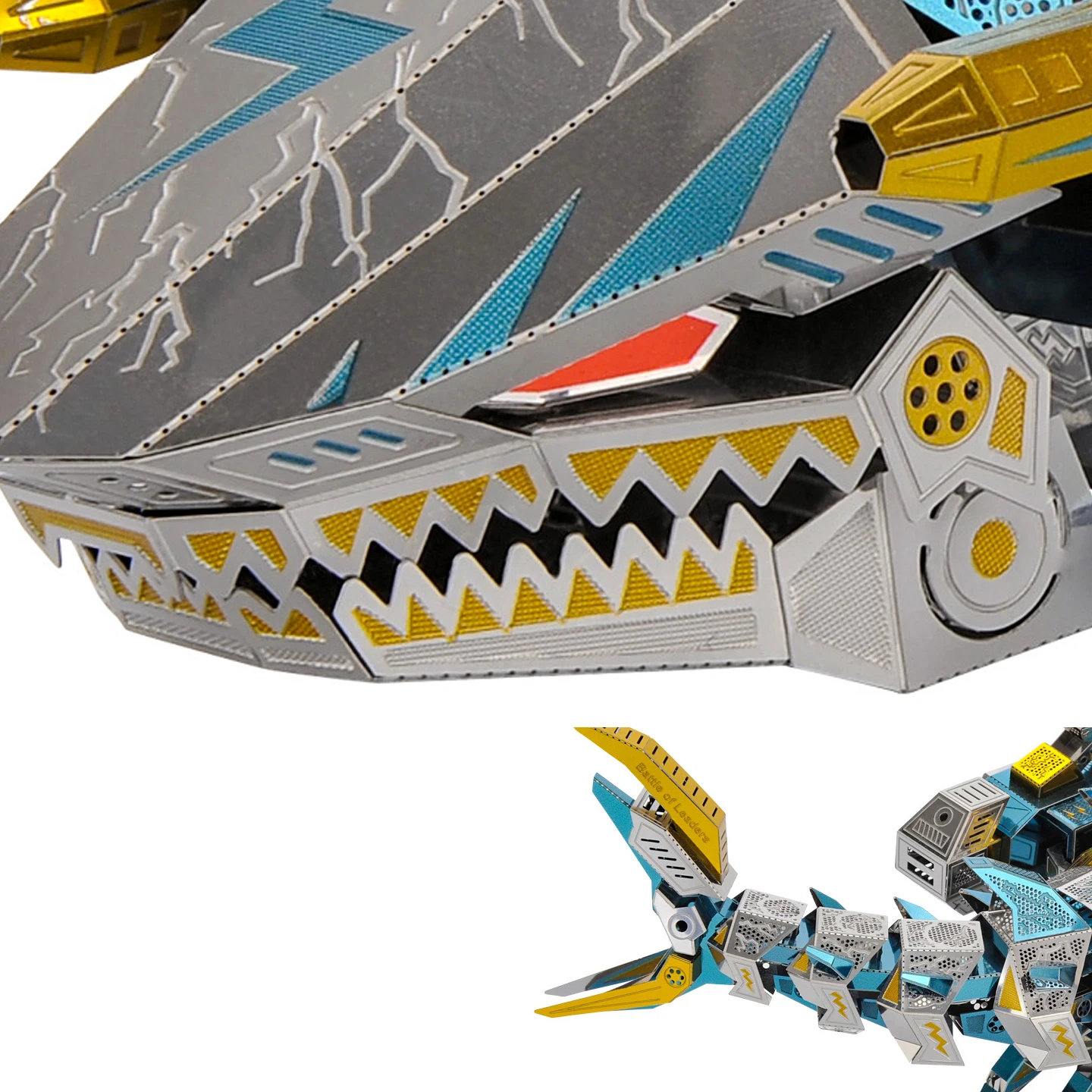 Puzzle 3D en métal coloré en acier inoxydable, "torque tigre de mer profonde", modèle de jouet de création manuelle, ornement de collection, XT64