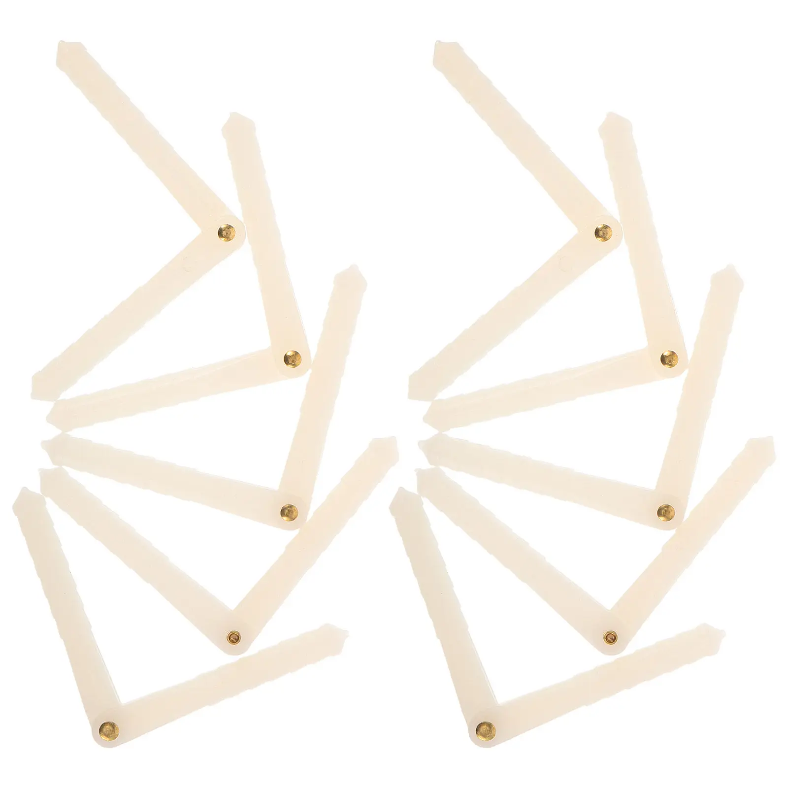 10Pcs Rc Airplane Lightweight Plastic Pin Hinge Wing Mounting Accessories 2.64x0.18 Inch Rc Aircraft Control Parts