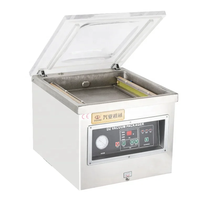 DZ-360 desktop can provide 2 seals with fish, steak, hardware, liquid beef vacuum packaging machine vacuum sealing machine