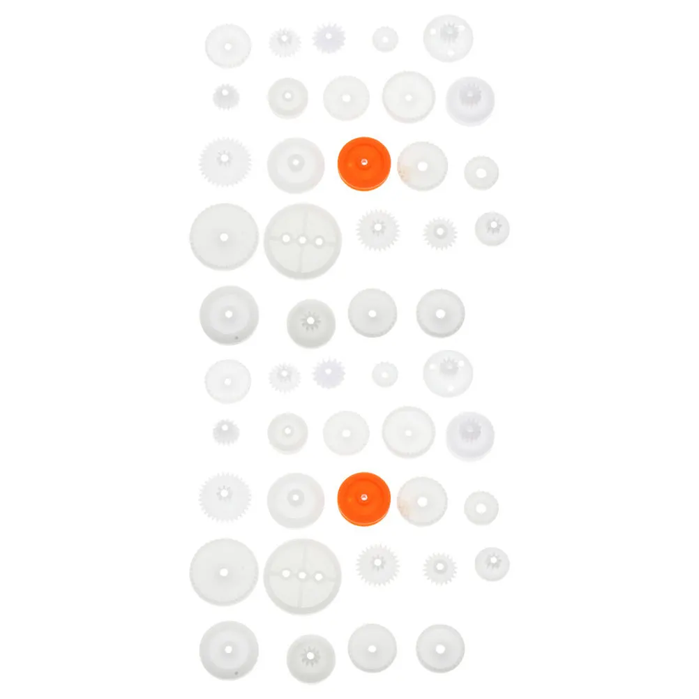 128 قطعة مجموعة متنوعة من التروس البلاستيكية 64 أنواع لنماذج ذاتية الصنع سيارات Rc مشاريع محرك صغيرة مجموعة بناء ميكانيكية متينة #2