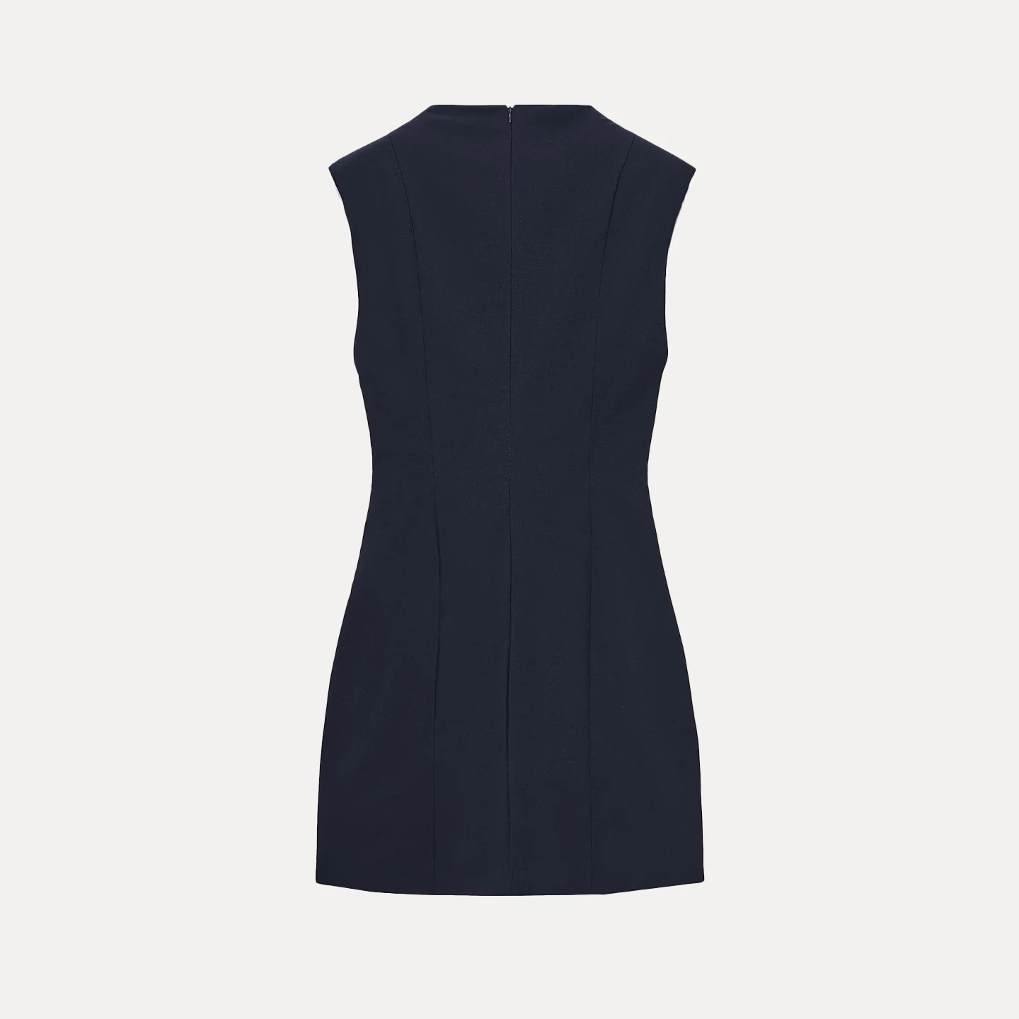 Z Ele Faionable ort Dr met oulder Pads Casual Sle A-lijn rok voor dames rond Neline No Sve