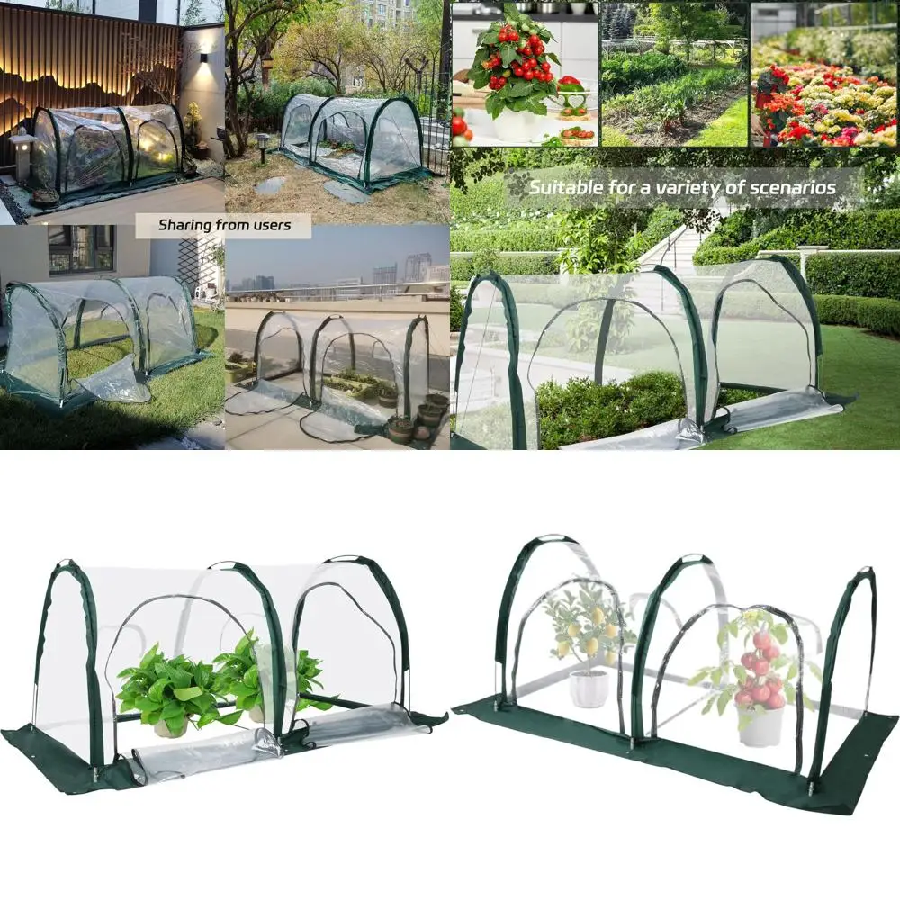 

Портативная прозрачная мини-теплица для выращивания овощей на открытом воздухе и в саду (2 м)
