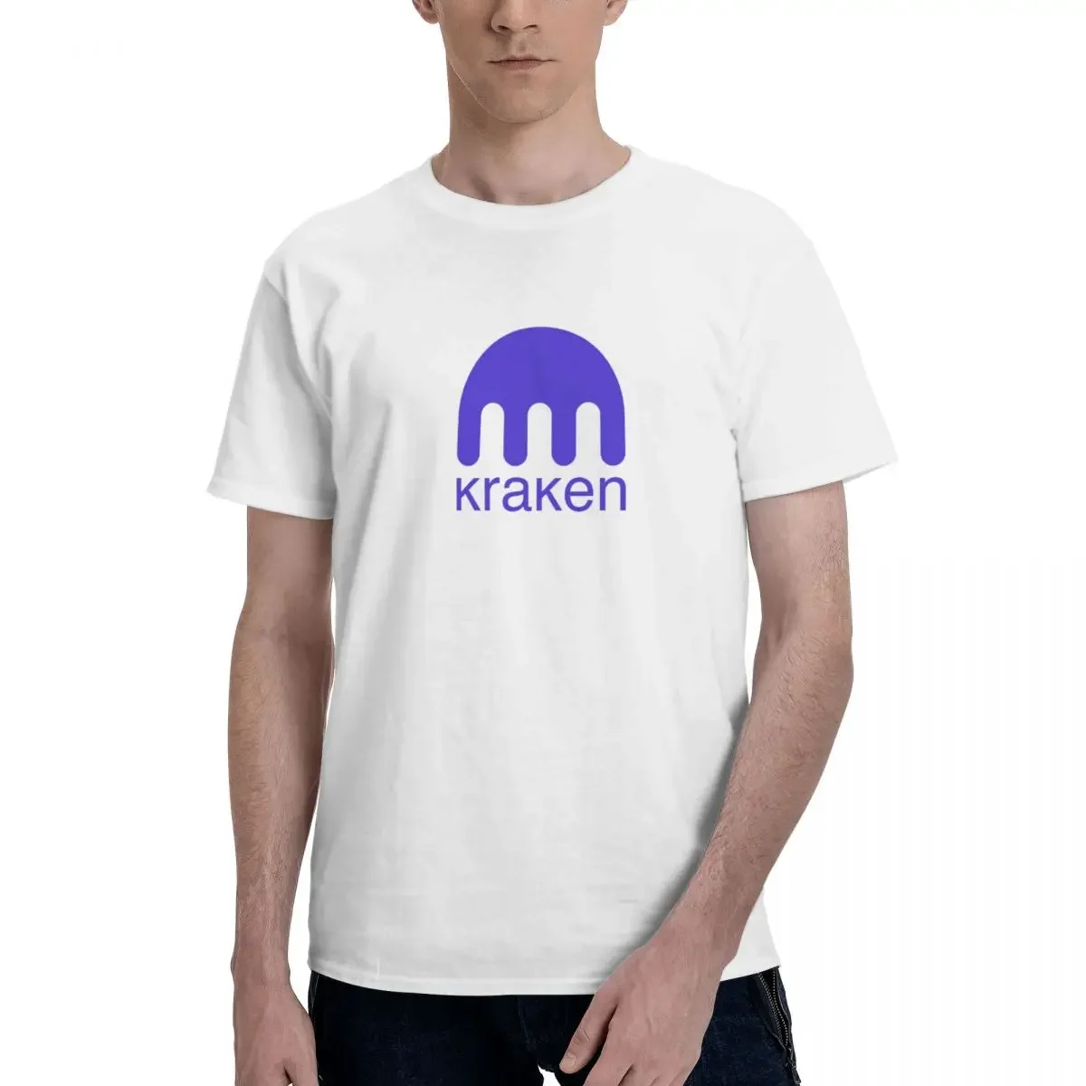 Kraken Logo Bitcoin BTC Cryptocurrency Crypto Miners And Traders Gift T-shirt Men's Fashion T Shirts Men Round Neck Short Sleeve