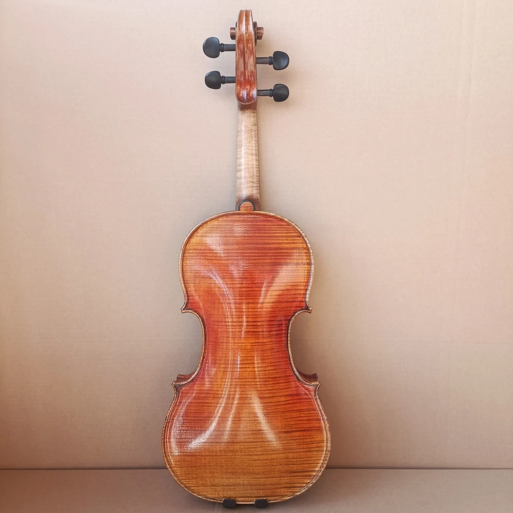 60 years old spruce！100% handmade 4/4 Stradivarius Violin violino Best Tone! Professionally Playin musical instrument