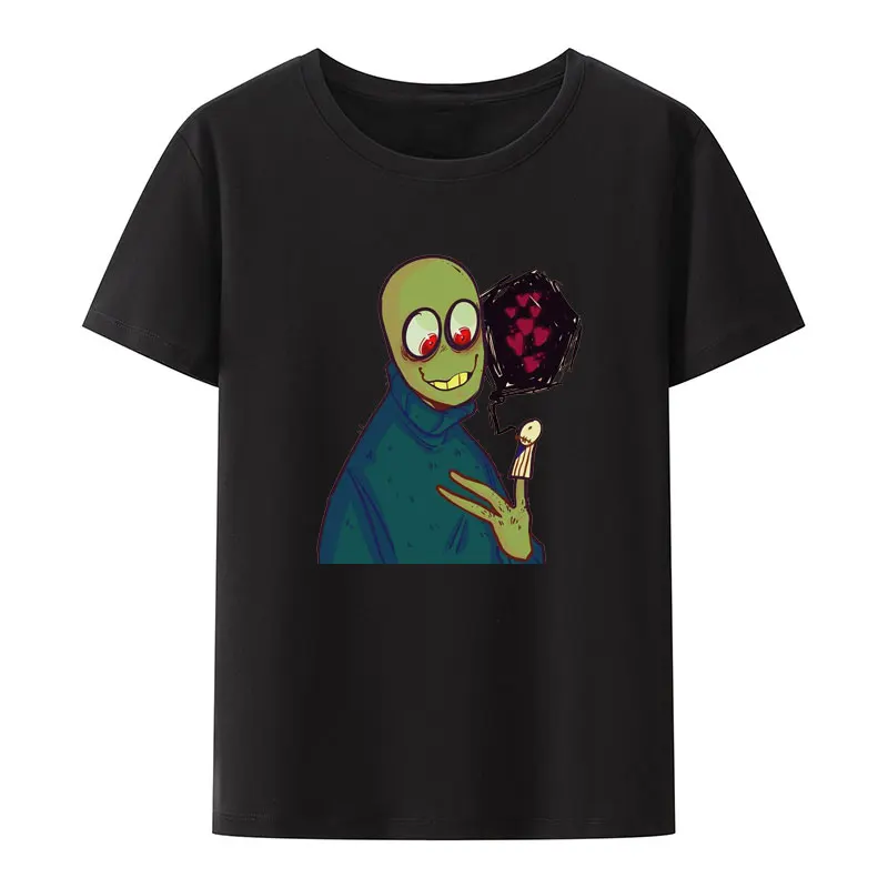 Camiseta divertida con estampado de cucharas y dedos de ensalada para hombre y mujer, Camisetas informales creativas, Tops transpirables de manga corta