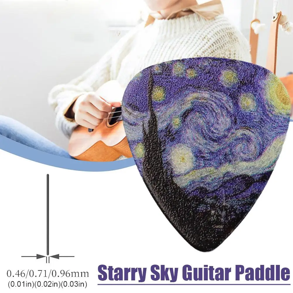 1/3pcs Guitar Pick The Starry Night Guitar Picks For Acoustic Electric Bass Jazz Mandoli Van Gogh Mediators Electric Guitar Pick