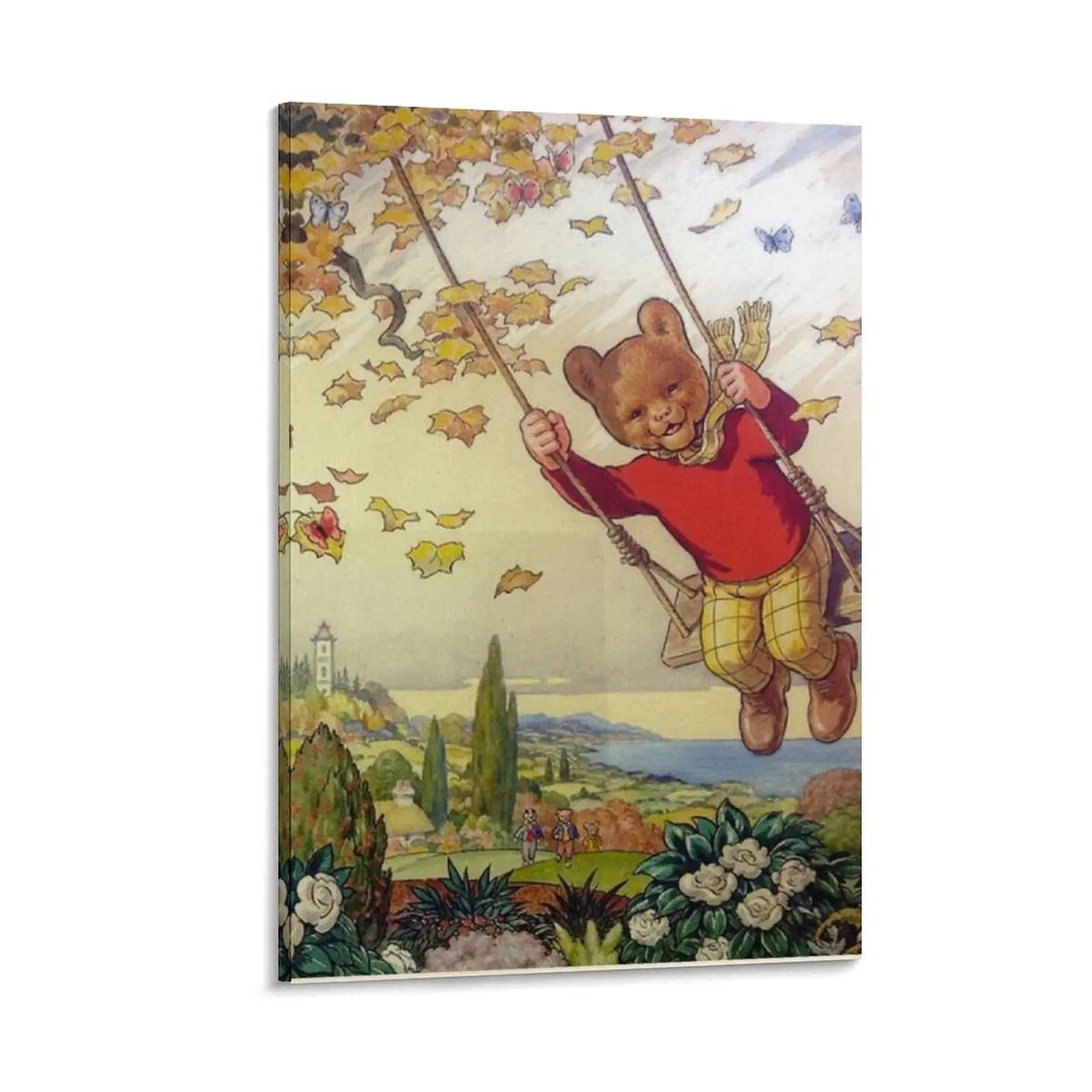 

Rupert bear Canvas Painting accessories for home decor decoration for the room