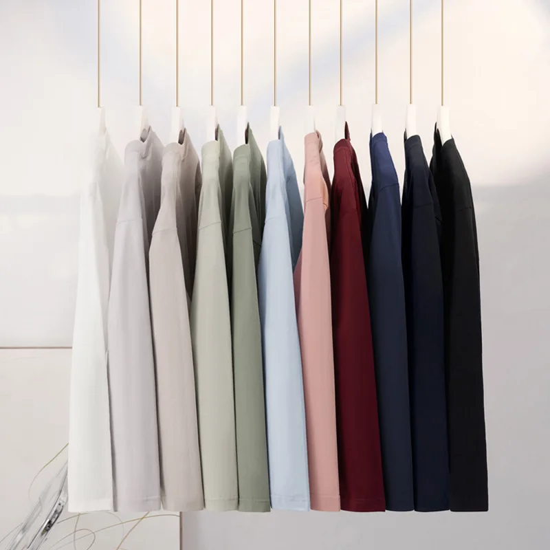 المرأة تي شيرت القطن الصيف طويلة الأكمام Harajuku الشارع الشهير تي شيرت فضفاض الكورية الداخلية قاع قميص بالجملة الصلبة القمم