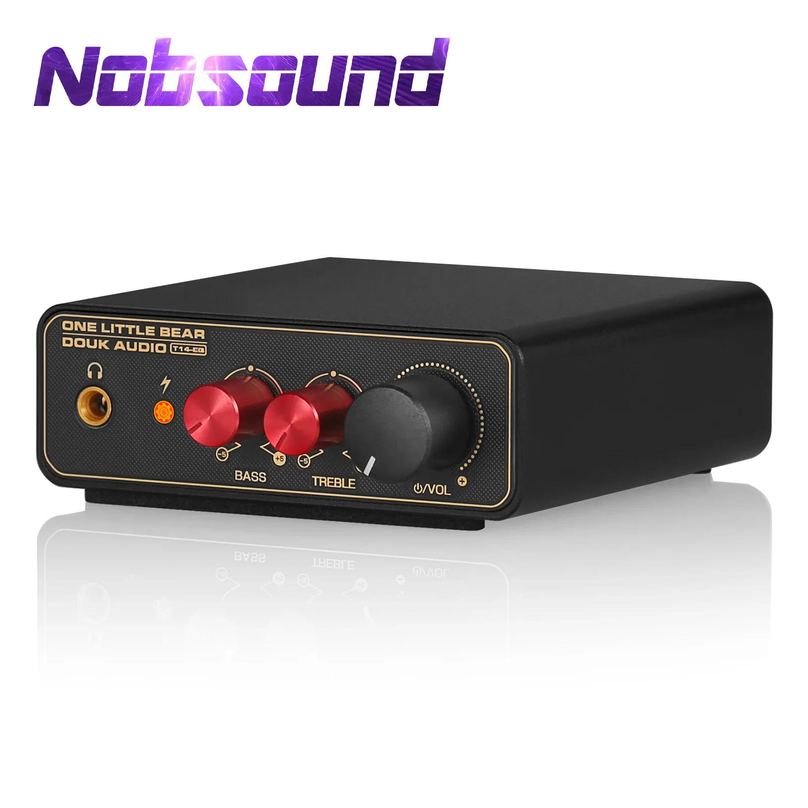 Nobsound T14-EQ HiFi Phono Stage Turntable Preamp MM/MC RIAA Preamplifier for LP Vinyl Record Players with 3.5mm Headphone Out