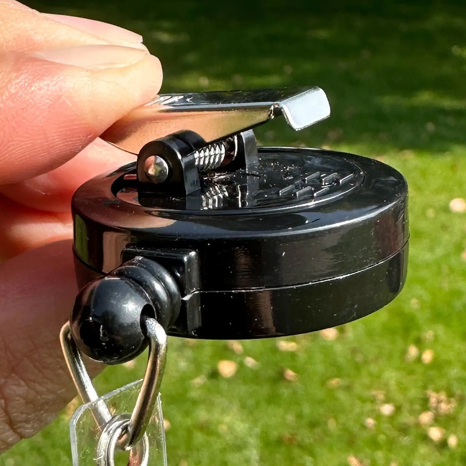 10er-Pack einziehbare Ausweishalterrollen mit drehbarem Krokodilklemme, Schlüsselanhänger, einziehbarer, ausziehbarer Schlüsselanhänger, Schlüsselanhänger – Detail 8
