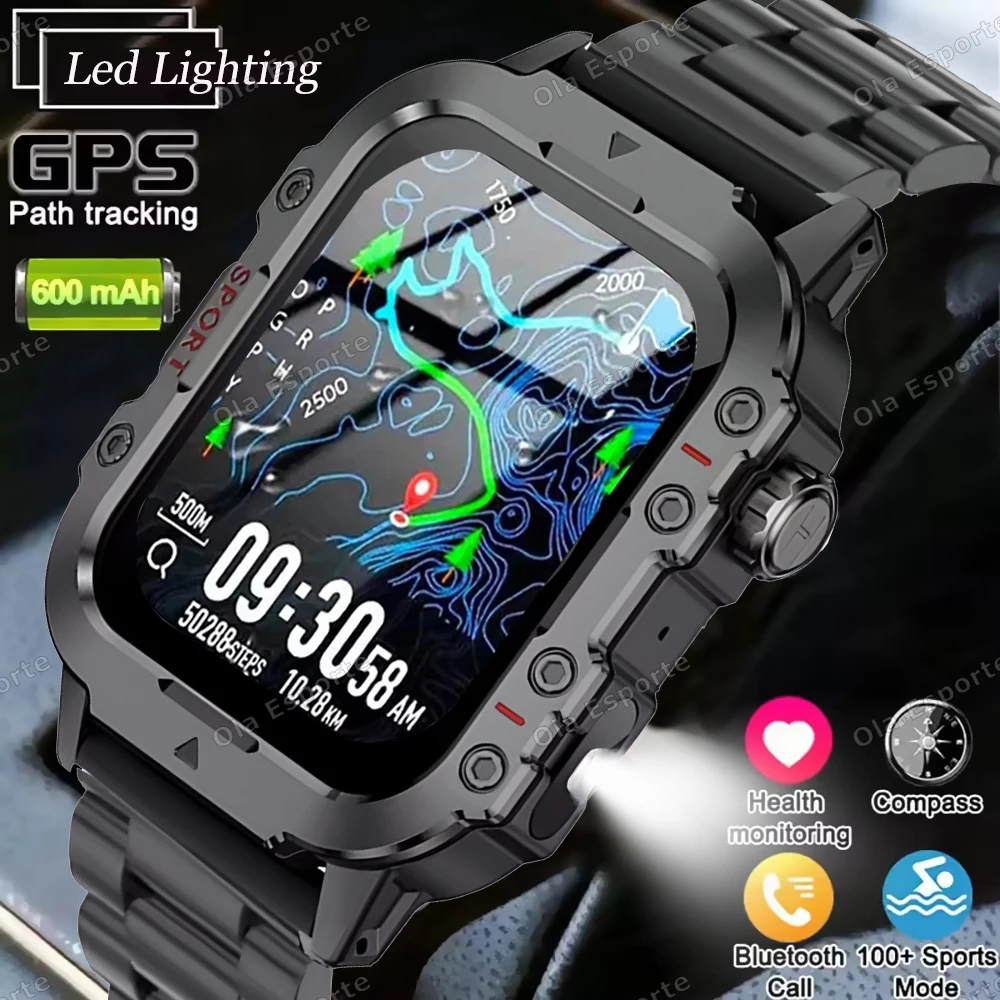 2026 New Military Smart Watch Men 3ATM Outdoor Sports Fitnes