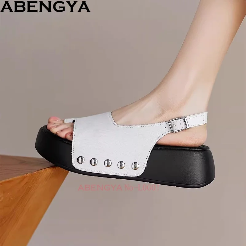 

Женские летние сандалии на толстой платформе с ремешком на пятке, пляжные туфли из конского волоса, римские шлепанцы, сандалии для женщин