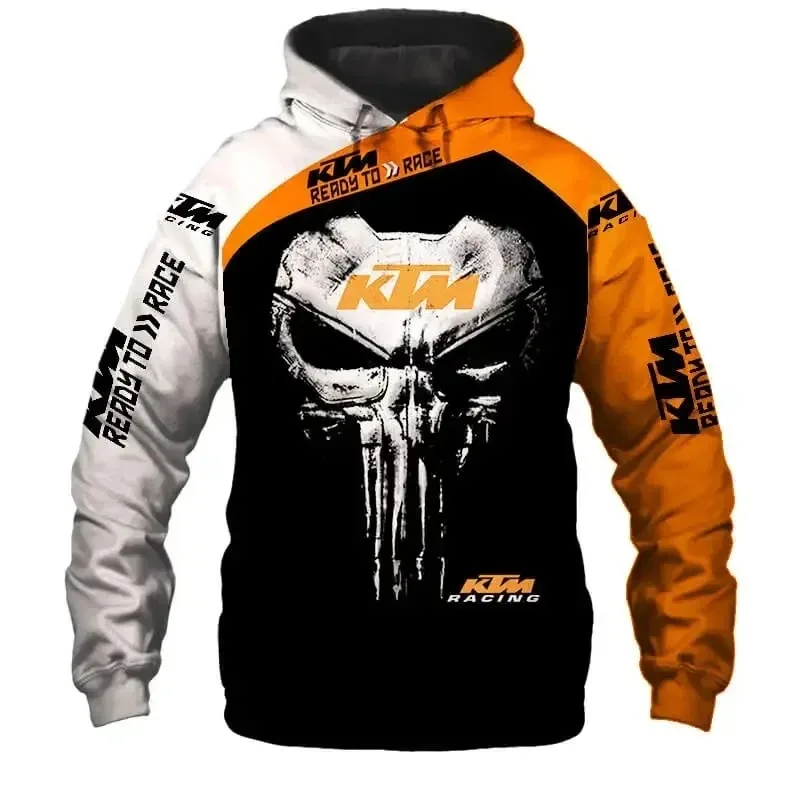 

Spring and Autumn 2023 New Punisher Motorcycle Racing Hoodie Sweatshirt Men's and Women's 3D Printing Casual Fashion Jacket