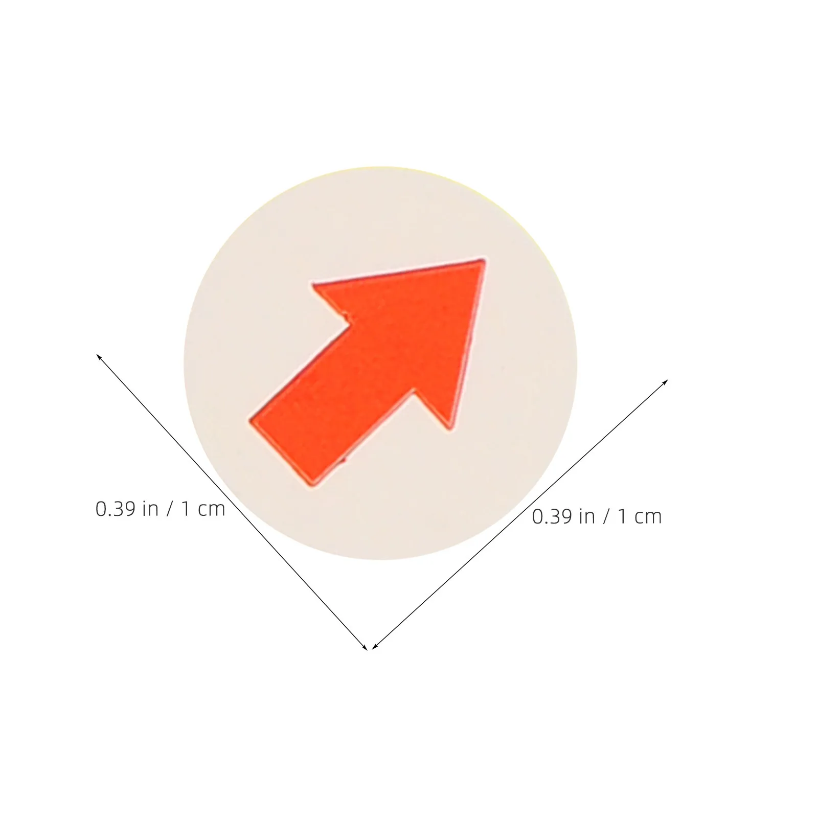 30Sheets Red Tiny Arrow Sticker Labels Self Adhesive Removable for Document Marking Quality Inspection Rework Sorting Signage