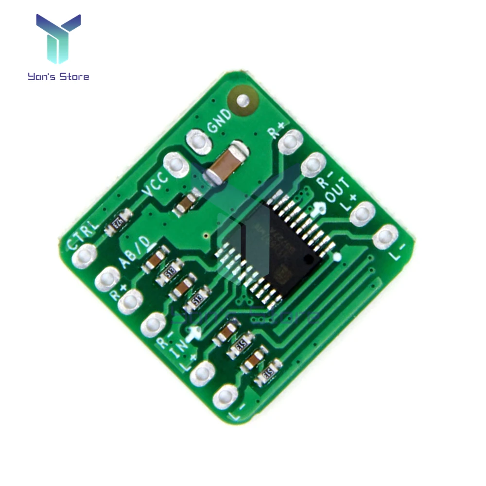 Differential Power Amplifier Board 2x10W Digital Class D Audio Power Amplifier HT8697 Differential Input 3.6-8.5V