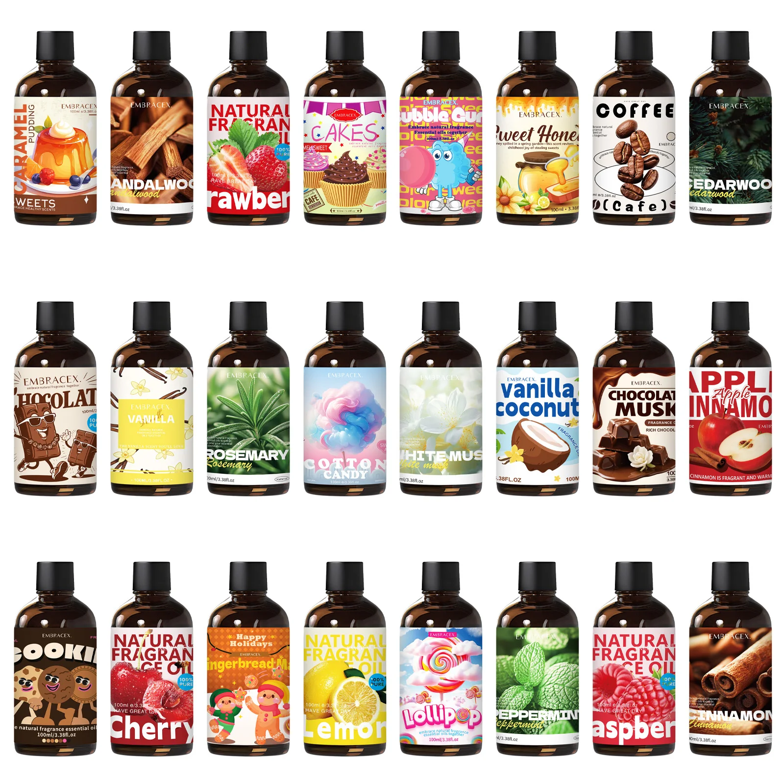 27 Type 100ml Essential Oil Fa - Sandalwood Perfume Oil 评论和价格