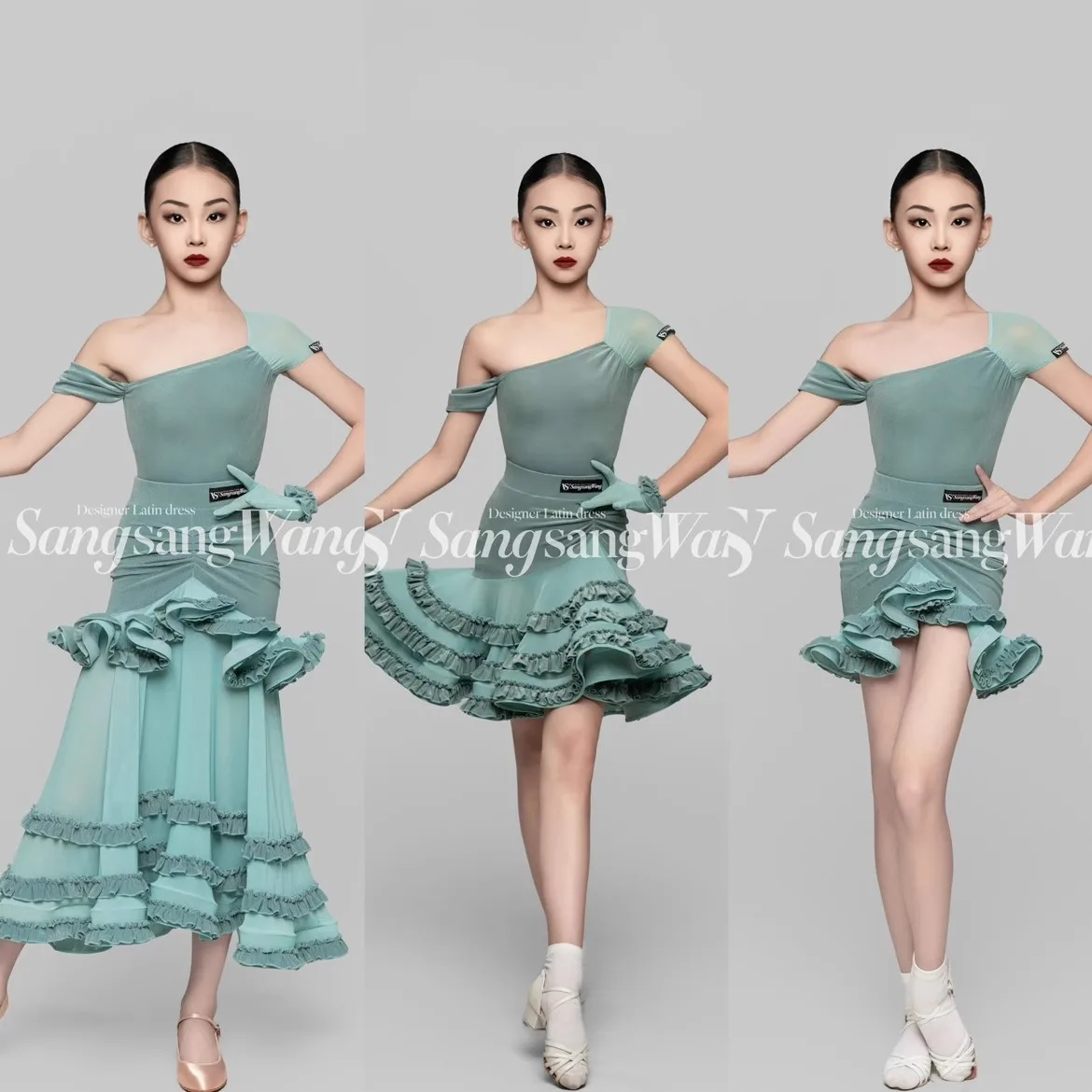 

Новые юбки для современного танца, национальный стандарт, детские бальные танцы, вальс, длинные платья для социальных танцев, костюм для соревнований