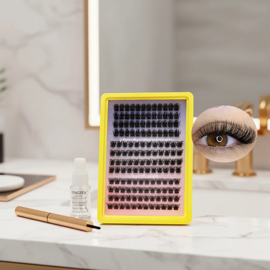 مجموعات الرموش الصناعية ذاتية الصنع مراوح حجم مسبقة الصنع 30-100P ملحقات رموش سميكة طبيعية فردية مكياج تنكري #1