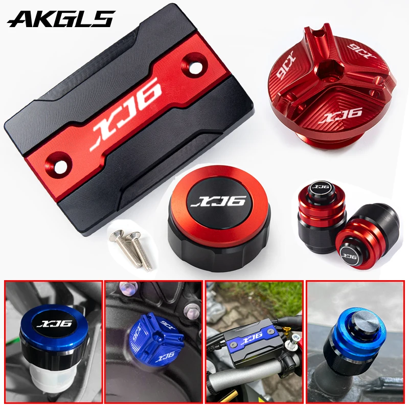 

Front and rear brake fluid cover tire valve cover oil inlet cover Accessories For Yamaha XJ6 XJ6F XJ6N DIVERSION 2010-2013 2014