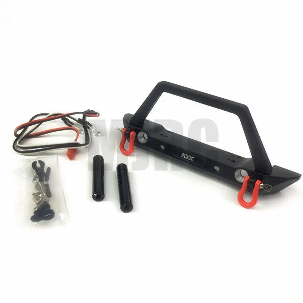 

Metal Front Bumper with Lights for 1/10 RC Crawler Axial SCX10 90046 SCX10 III AXI03007 AXI03003 TRX4 Upgrade