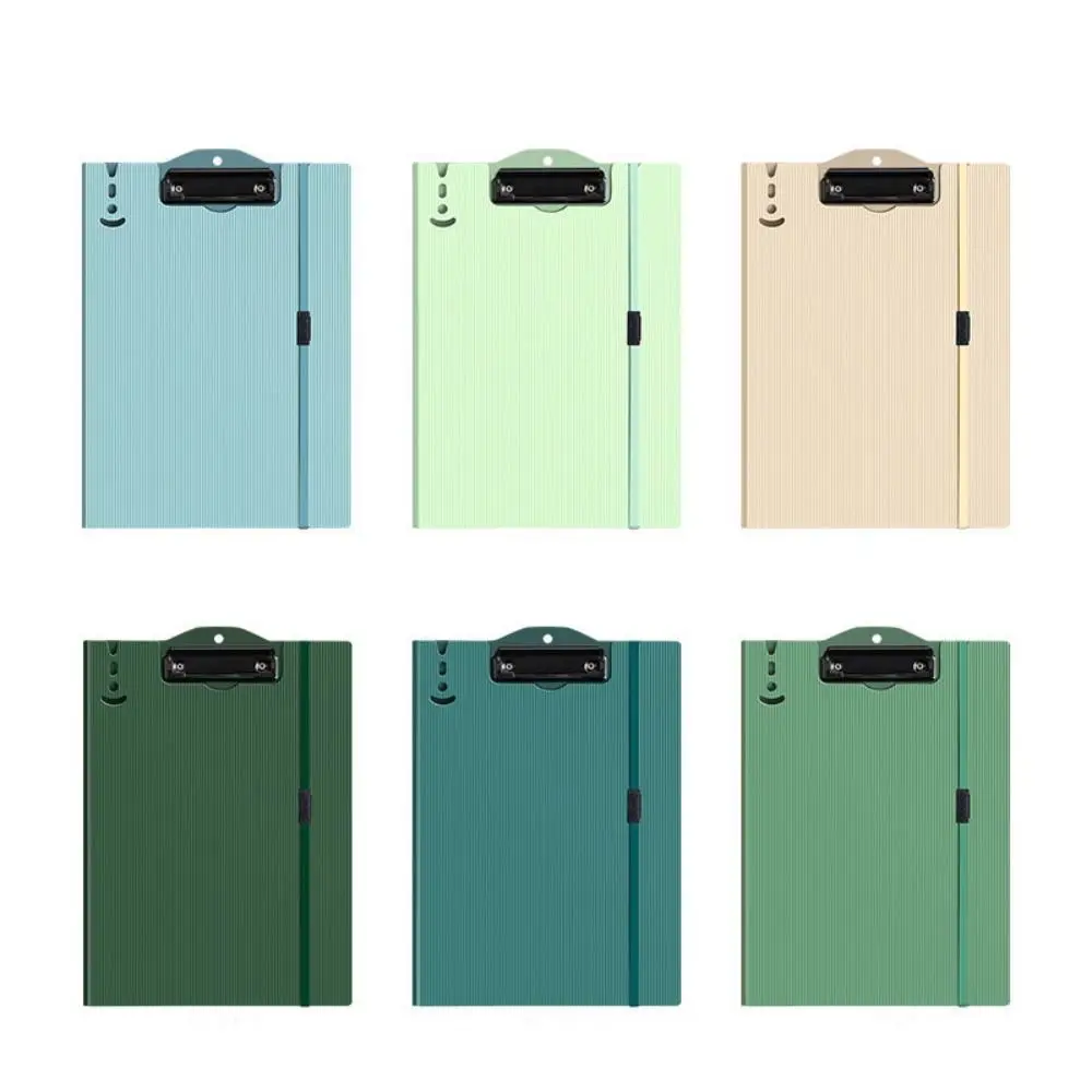 Clipboard A4 File Folder Data Storage Hangable with Straps A4 Writing Pad Vertical Horizontal A4 Board Clip Profile