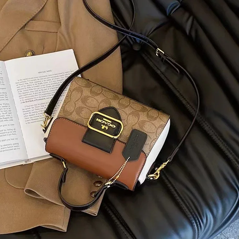 2024 new French handbag design retro shoulder bag versatile fashion crossbody bag