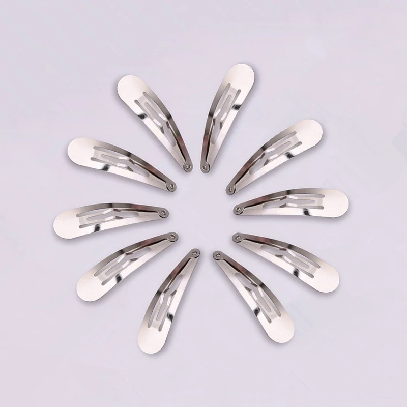 

10/50pcs Silver Hair Clips BB Snap Hairpins Base For DIY Handmade Barrettes Styling Tools Women Girl Hair Accessories Headwear