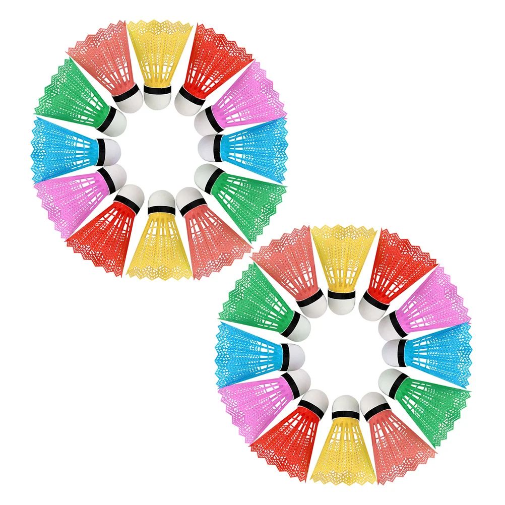 

36Pcs Colorful Plastic Shuttlecocks Practical Children Badminton Training Sports Supplies Exercise Fun Children Badminton