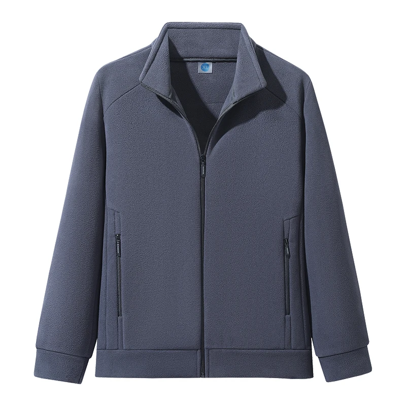 

Trendy Simple Fashionable and Sporty Men's Hoodie with Stand-up Collar for Autumn and Winter Made of Pure Cotton Warm Windproof