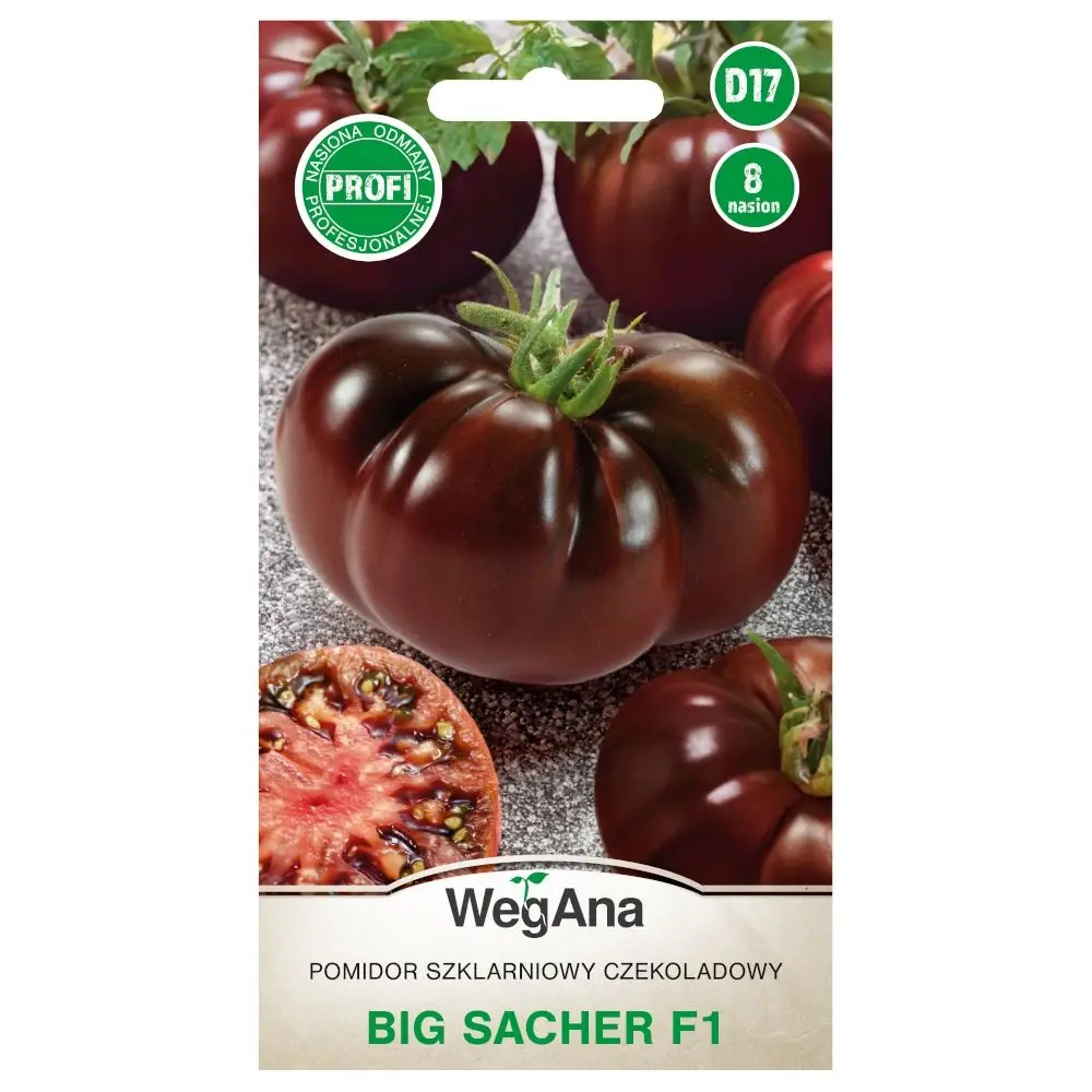 Big Sacher F1 Gewächshaus-Tomaten-Schokoladensamen 8 Stück WegAna