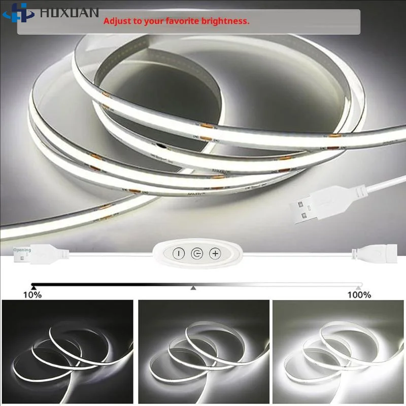 1Pcs 5V 2A 10-level Dimming Power Cable For LED Light Lamp Speed Controller Cable 3KEY USB Dimmer Switches