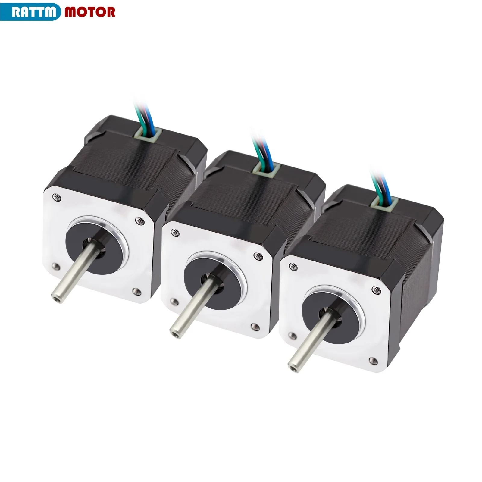 1/3/5pcs Nema 17 Stepper Motor Single/Dual Shaft 17HS8401/17HS8401B 48mm 78Oz-in 1.3A two-phase four-wrie 42 Motor