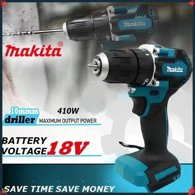 

Аккумуляторная ударная дрель-шуруповерт Makita DHP487 18В с бесщеточным двигателем, высоким крутящим моментом, электроинструмент