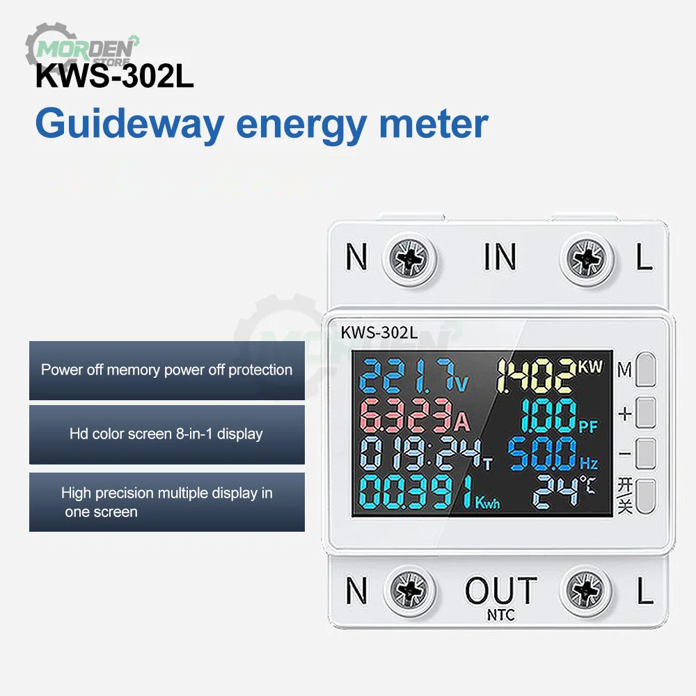 Cyfrowy miernik energii Tester Monitor zużycia energii elektrycznej AC 170 V ~ 270 V Woltomierz Napięcie Ampery Watomierz Kwh Narzędzie dla