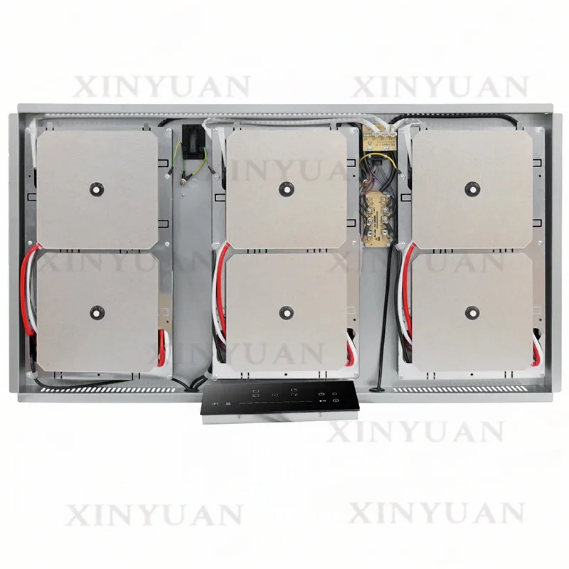 Induction Cooker, 6‑burner Invisible Built‑in Hob Suited for Installation Beneath Granite, Marble and Quartz Stone