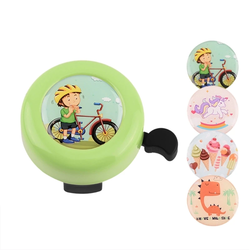 Mountain Bike Bells with Sticker for Children, Handlebars Bells, Ringing Horn, Loud Crisps, Cyclings