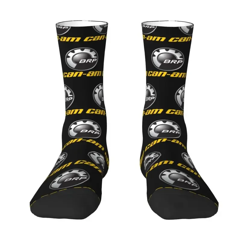 

Fashion Printed Can Am BRP ATV Logo Socks for Men Women Male Stretch Summer Autumn Winter Crew Socks