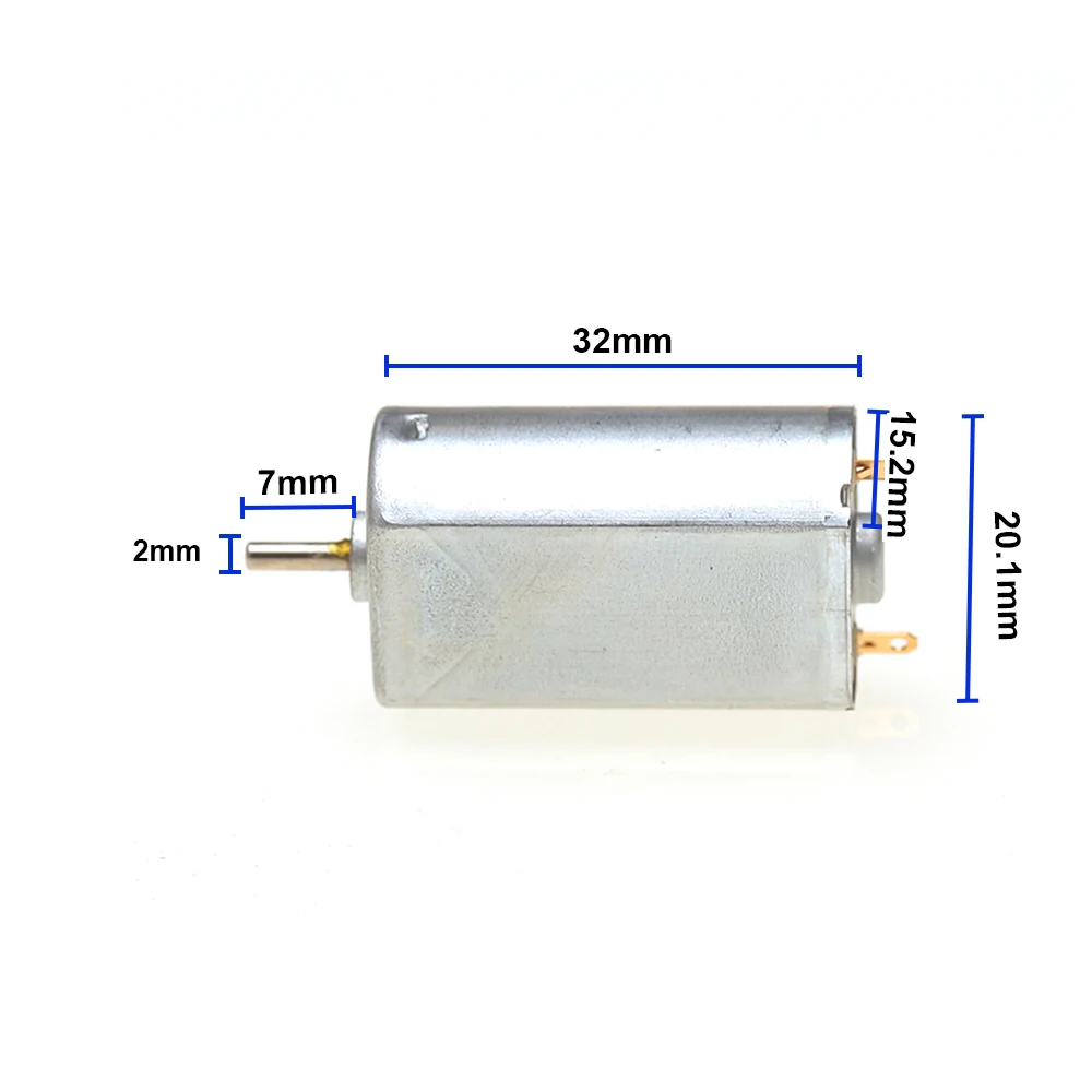Miccro FK-180SH-2660 Motor DC 3V 5V 6V 7.4V 19200RPM High Speed Carbon Brush Mini Motor DIY Electric Shaver Toy Model
