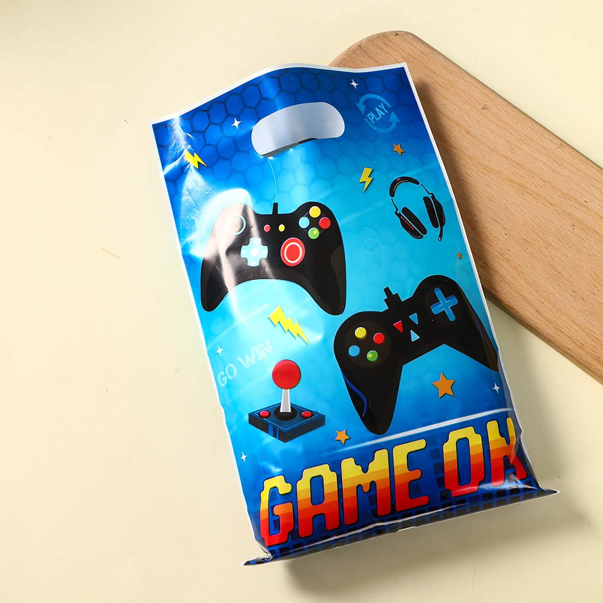 10/25pcs Game Party Gift Bag Electronic Game Theme Birthday Party Decor Happy Birthday Party Gift Bag with Handle Party Supplies