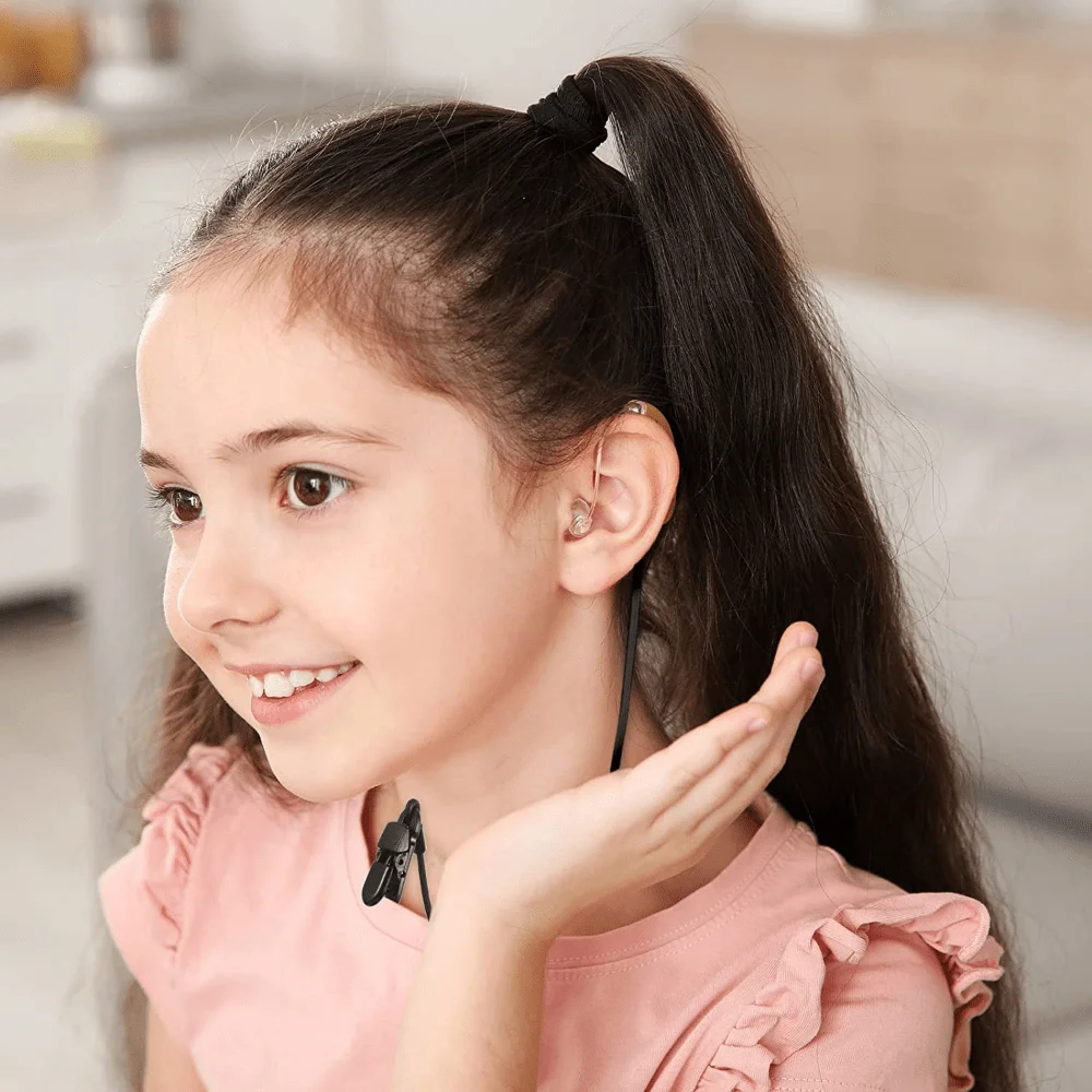 Protector Holder Hearing Aid Clip Protector Holder for Adults and Kids Children Behind The Ear Hearing Aids Single Ear Style