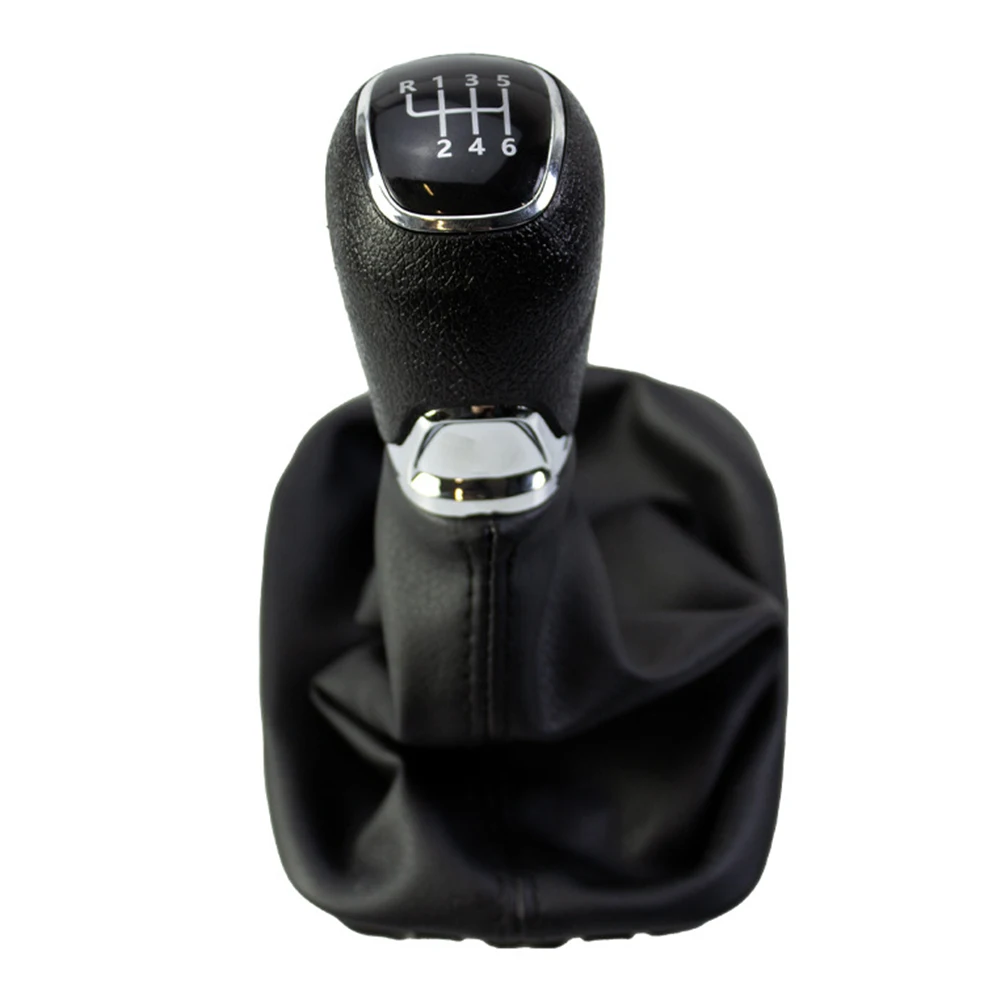 BLACK Car Gear Knob Automotive Gear Knob Enhances Aesthetic Interior Stylish Leather Boot Designed For 2004-2012