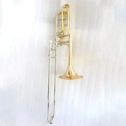 Professional Brass Instruments Cheap price Trombone Gold Lacquer Bass Trombone