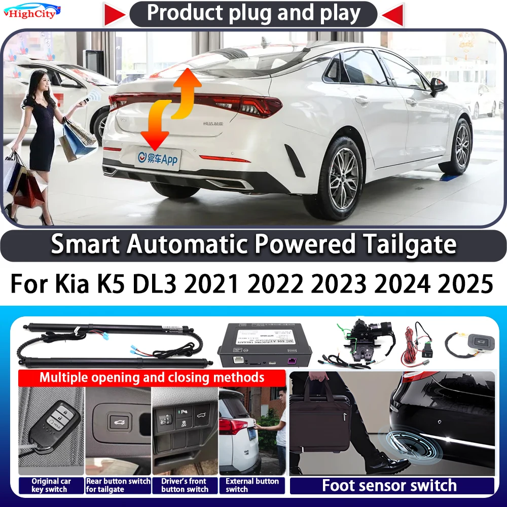 

For Kia K5 DL3 2021 2022 2023 2024 2025 OEM Smart Automatic Powered Tailgate Key Control Trunk Lift Close Kit Power Tailgate