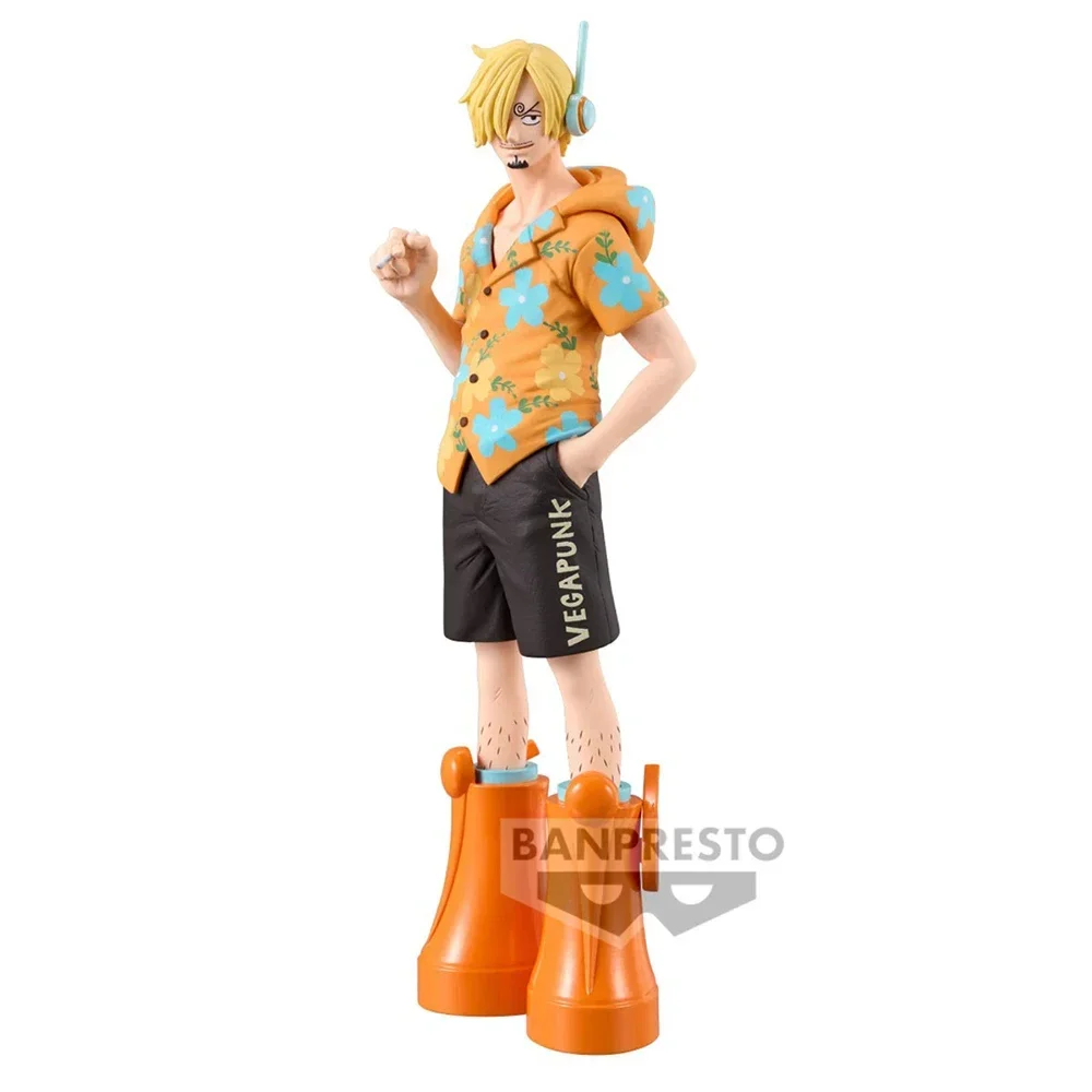 Original Bandai DXF Figure One Piece Sanji The Grandline Men Egghead 1Collection Ornaments Figure Toys Birthday Gift 17cm