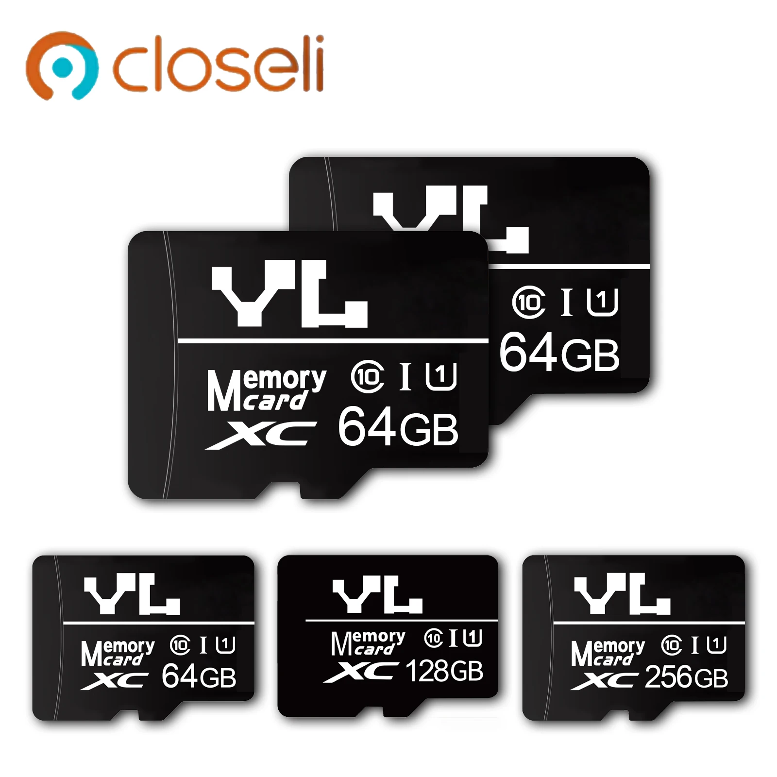 Closeli Original SD TF Card สําหรับกล้องเฝ้าระวังความเร็วสูง 256GB 128GB 64GB พิเศษ MicroSDXC การ์ด