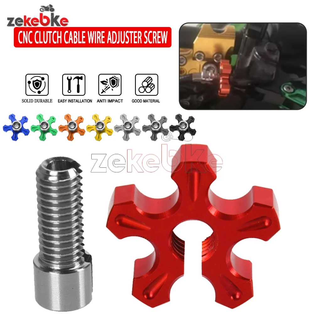 

Universal M8-M10 Motorcycle CNC Clutch Cable Wire Adjuster Screw For yamaha YZ450F YZ250F YZ125 YZ85LW YOUTH YZ85/ YZ65 YOUTH
