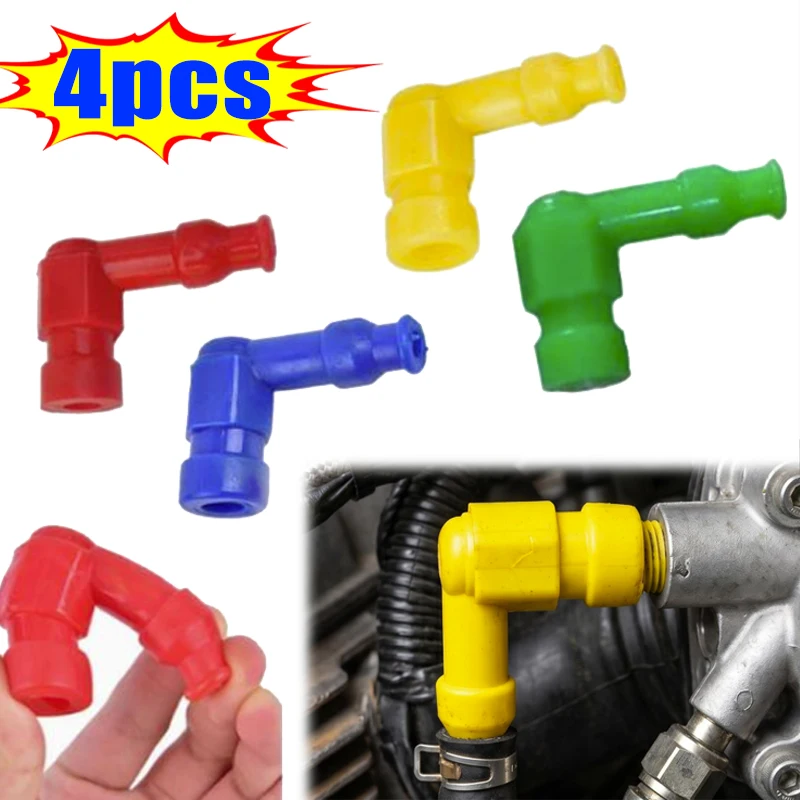 Universal Modified Rubber Lgnition Spark Plug Cap for Motorcycle ATV Scooter  Motorbike Spark Plug Cap Car Parts 1/2/4pcs