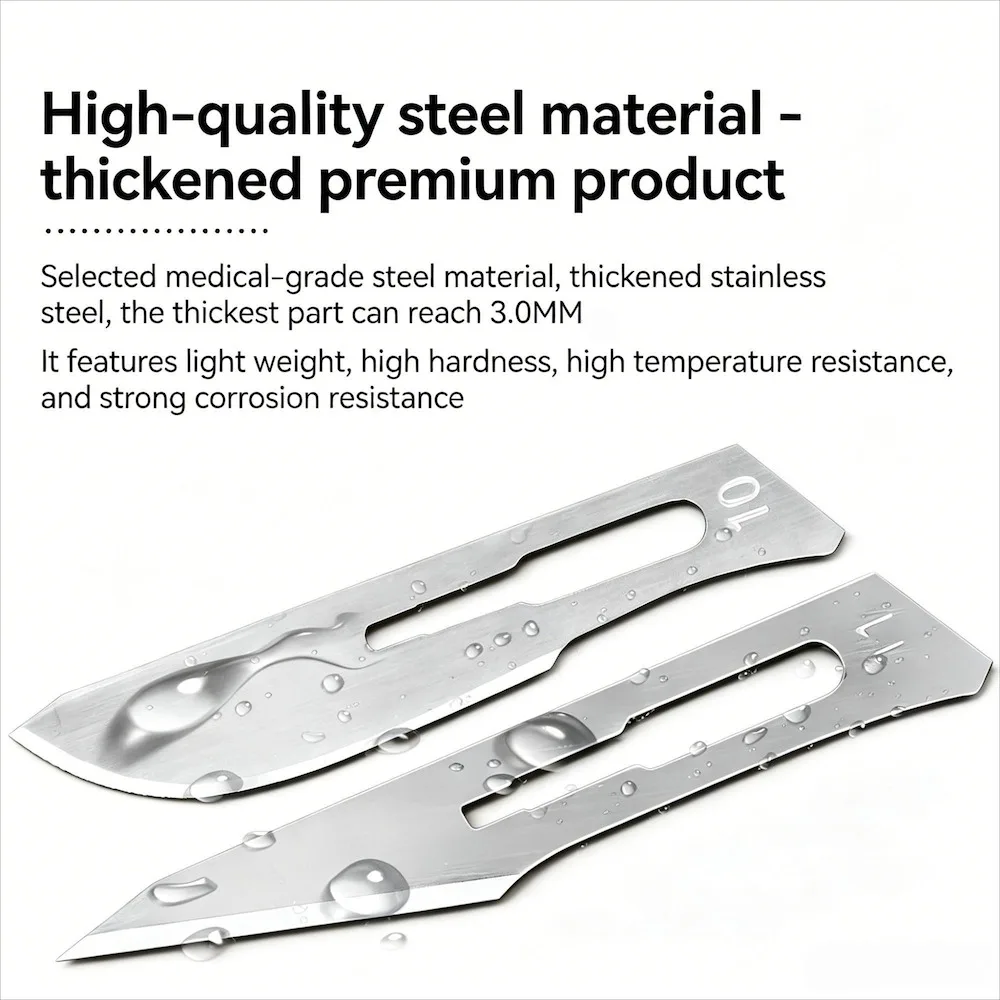 Sterile Dental Scalpel Blades Carbon Steel Surgical Blades for Gingival Cut Lab Carving