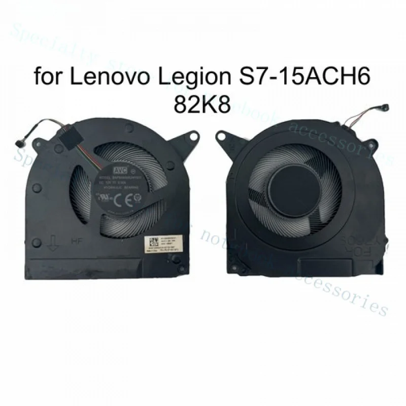A+ For Lenovo Legion S7-15ACH6 82K8 PC Cooling Radiator FNR5 FNR6 12V CPU Fan